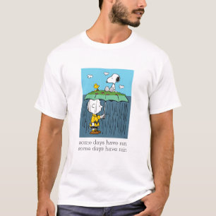 Peanuts Sunny Day Rainy Day Half & Half T-Shirt