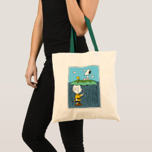 Peanuts Sunny Day Rainy Day Half & Half Tote Bag