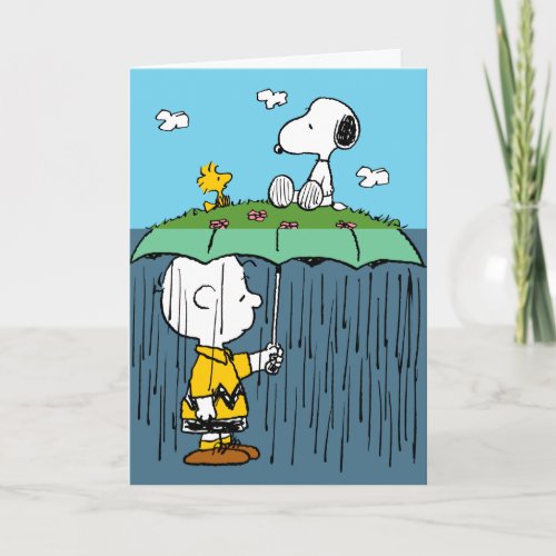 Peanuts  Sunny  Rainy Days   Add Your Photo Card