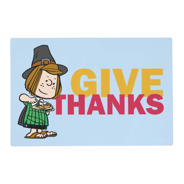 Peanuts | Thanksgiving Peppermint Patty Placemat (Front)
