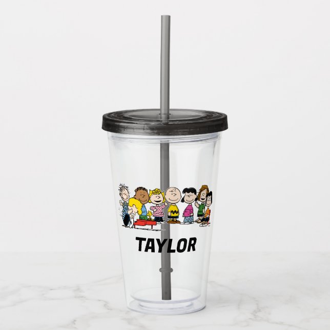 Peanuts | The Gang | Add Your Name Acrylic Tumbler (Front)