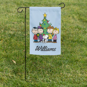 Peanuts The Gang Add Your Name Garden Flag