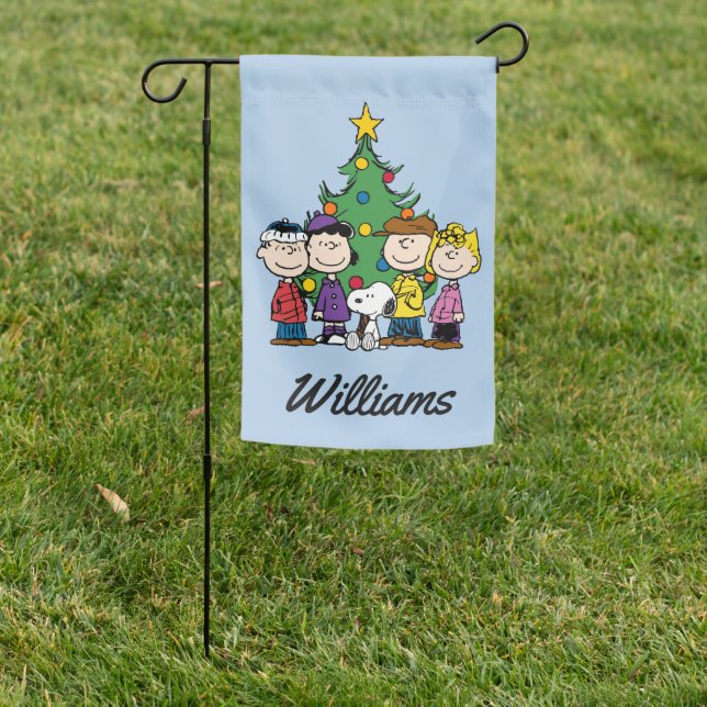 Peanuts | The Gang | Add Your Name Garden Flag (In SItu)