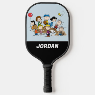 Peanuts The Gang Add Your Name Pickleball Paddle