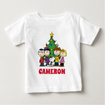 Peanuts | The Gang Around the Christmas Tree Baby T-Shirt