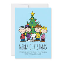 Peanuts | The Gang Around the Christmas Tree Holiday Card