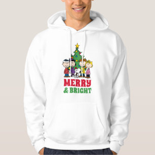 Peanuts   The Gang Around the Christmas Tree Hoodie