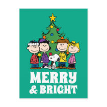 Peanuts | The Gang Around the Christmas Tree Postcard