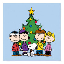 Peanuts | The Gang Around the Christmas Tree Poster