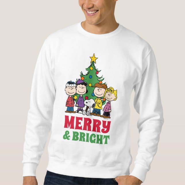 Peanuts | The Gang Around the Christmas Tree Sweatshirt (Front)