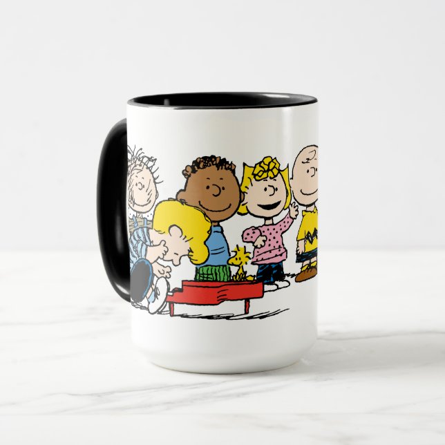 Peanuts | The Gang Around the Piano Mug (Front Left)