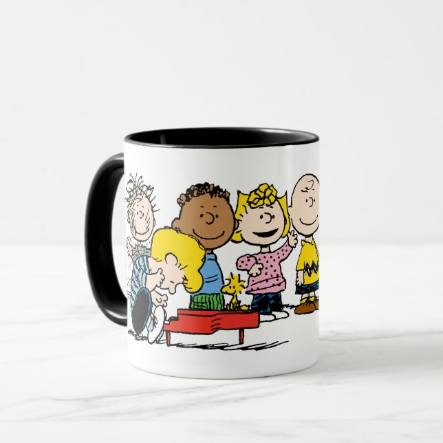 Peanuts | The Gang Around the Piano Mug (Front Left)
