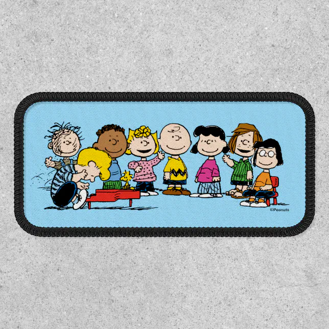 Peanuts The Gang Around the Piano Patch Zazzle