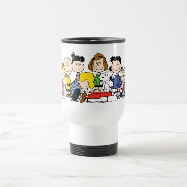 Peanuts | The Gang Around the Piano Travel Mug (Center)