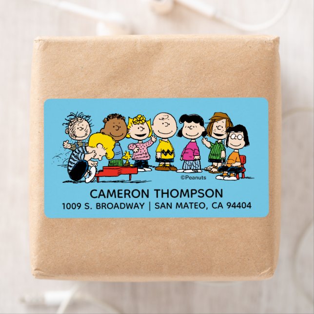 Peanuts | The Gang at the Piano Label (Insitu)