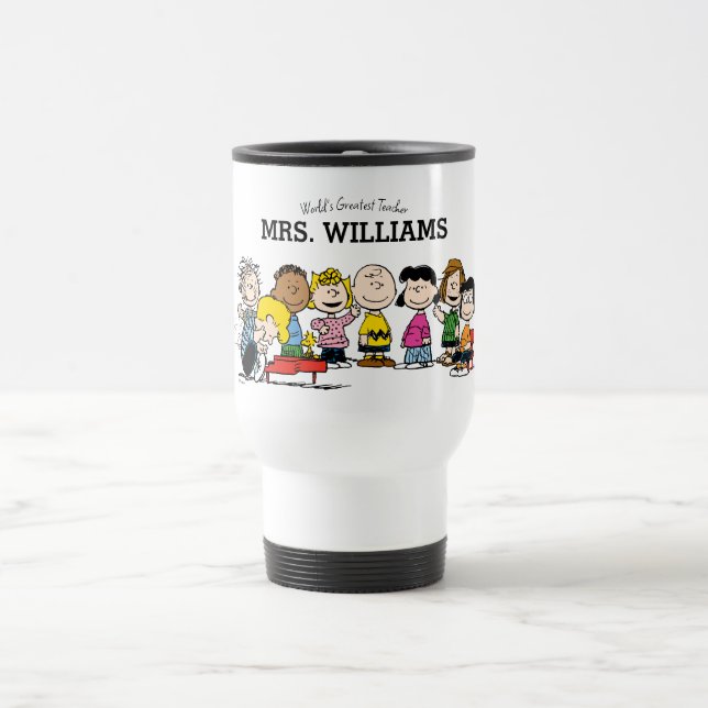 Peanuts | The Gang at the Piano Travel Mug (Center)