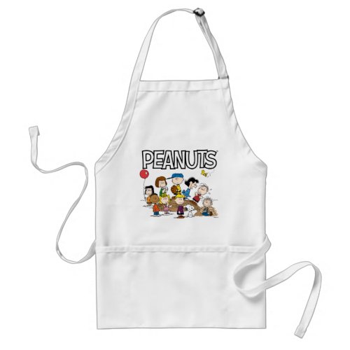 Peanuts  The Gang at the Pitchers Mound Adult Apron