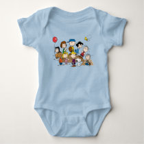 Peanuts | The Gang at the Pitcher's Mound Baby Bodysuit