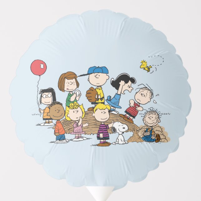Peanuts | The Gang at the Pitcher's Mound Balloon (Front)
