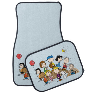 Peanuts The Gang at the Pitcher's Mound Car Floor Mat