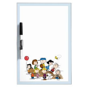 Peanuts The Gang at the Pitcher's Mound Dry Erase Board