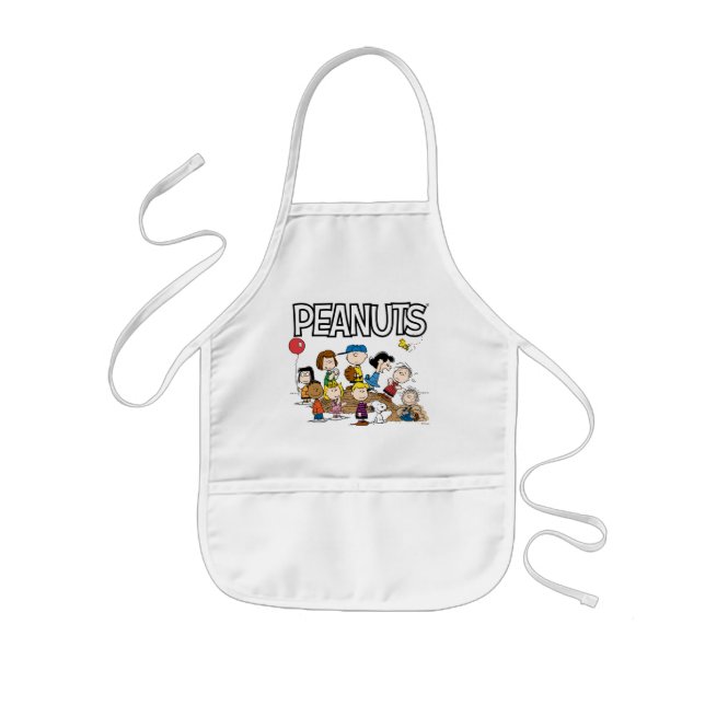 Peanuts | The Gang at the Pitcher's Mound Kids' Apron (Front)