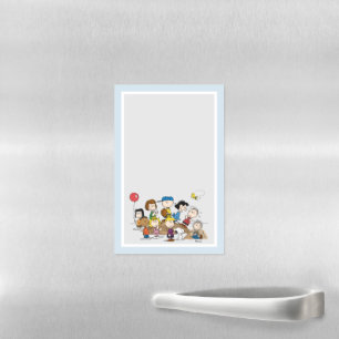 Peanuts The Gang at the Pitcher's Mound Magnetic Dry Erase Sheet