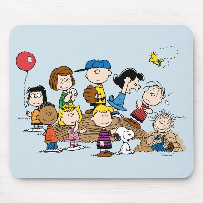 Peanuts | The Gang at the Pitcher&#39;s Mound Mouse Pad