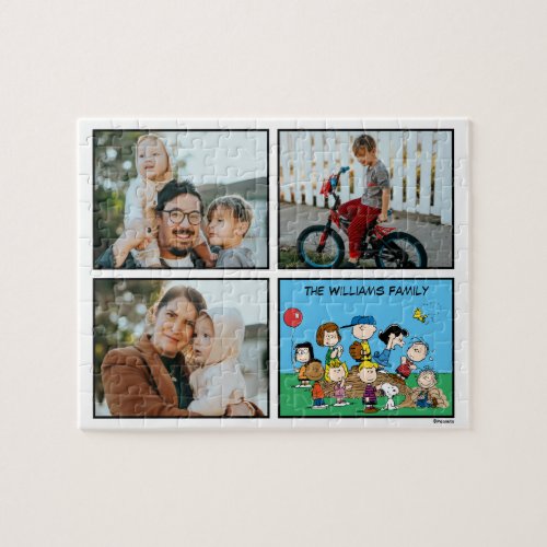 Peanuts  The Gang at the Pitchers Mound Photo Jigsaw Puzzle