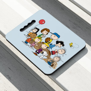 Peanuts The Gang at the Pitcher's Mound Seat Cushion