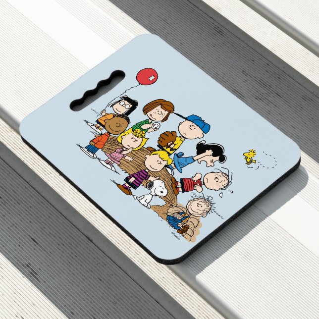 Peanuts | The Gang at the Pitcher's Mound Seat Cushion (In Situ)
