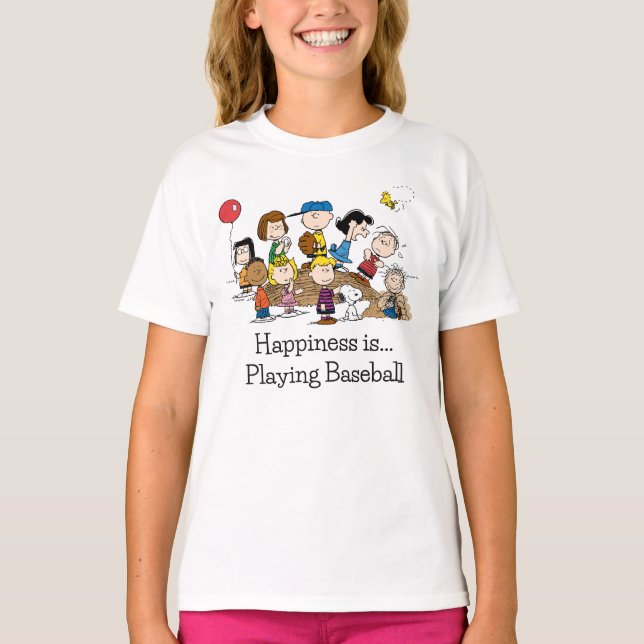Peanuts | The Gang at the Pitcher's Mound T-Shirt (Front)