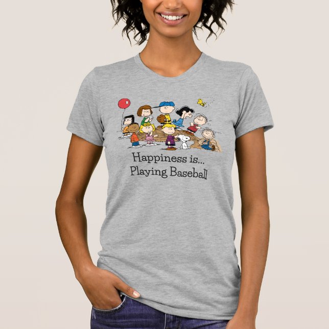 Peanuts | The Gang at the Pitcher's Mound T-Shirt (Front)