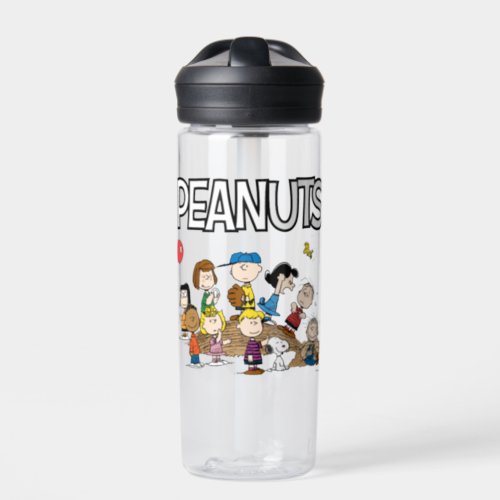 Peanuts  The Gang at the Pitchers Mound Water Bottle