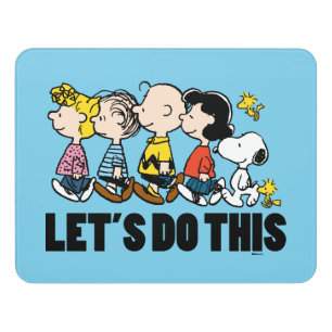 Peanuts The Gang Door Sign