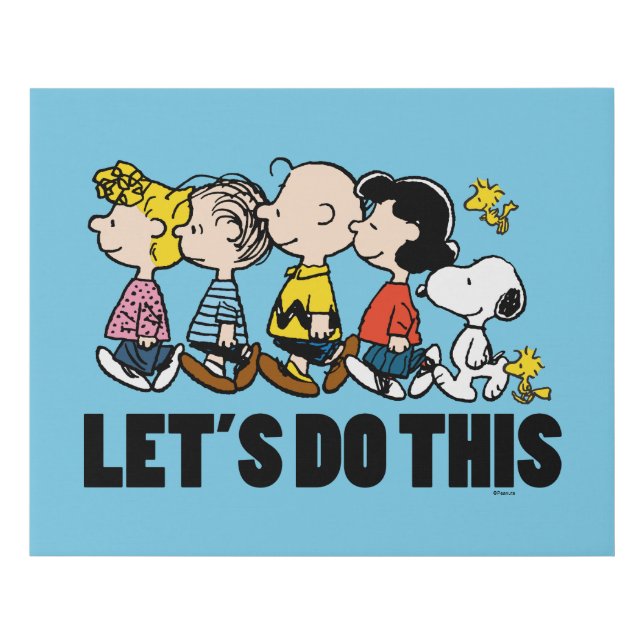 Peanuts | The Gang Faux Canvas Print (Front)