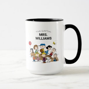 Peanuts The Gang Greatest Teacher Personalized Mug