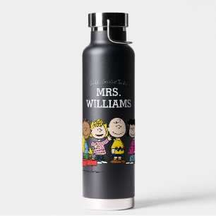 Peanuts The Gang Greatest Teacher Personalized Water Bottle