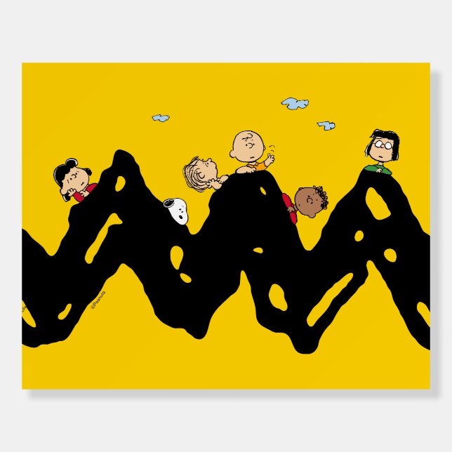 Peanuts | The Gang on the Zig Zag Foam Board (Front)