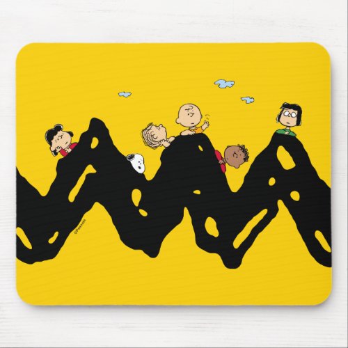 Peanuts  The Gang on the Zig Zag Mouse Pad