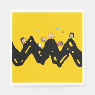 Peanuts | The Gang on the Zig Zag Napkins