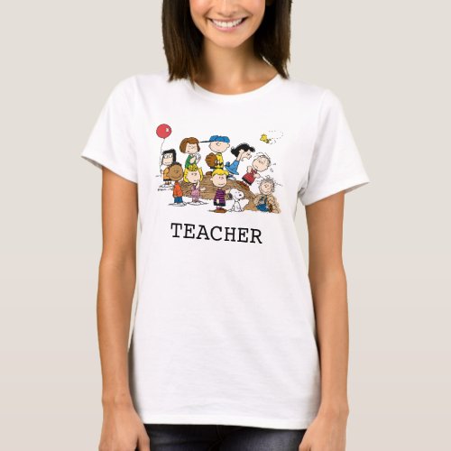 Peanuts  The Gang Teacher T_Shirt