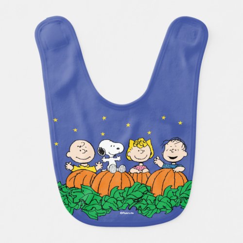 Peanuts  The Great Pumpkin Patch Baby Bib