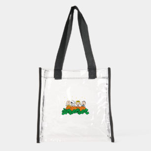 Peanuts The Great Pumpkin Patch Clear Tote Bag
