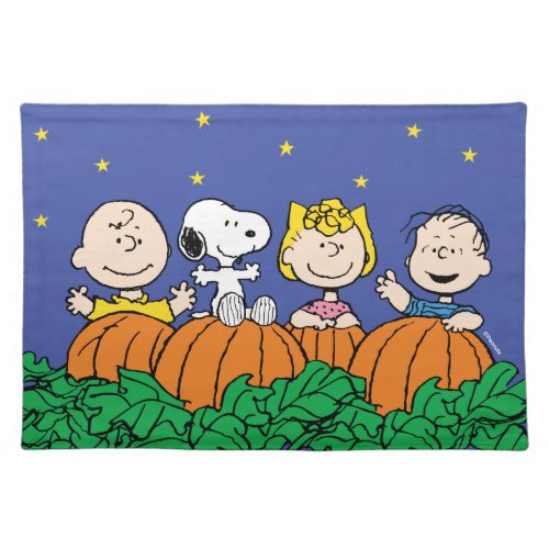 Peanuts  The Great Pumpkin Patch Cloth Placemat