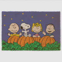 Peanuts The Great Pumpkin Patch Doormat