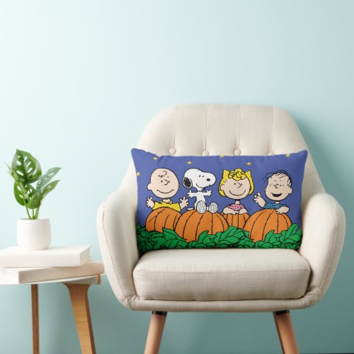 Peanuts  The Great Pumpkin Patch Lumbar Pillow