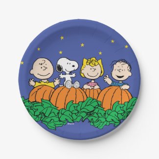 Peanuts | The Great Pumpkin Patch Paper Plate