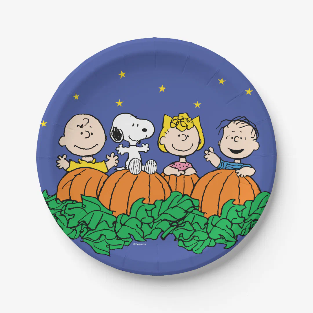 Peanuts | The Great Pumpkin Patch Paper Plates