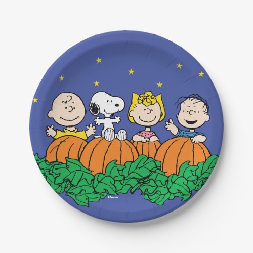 Peanuts  The Great Pumpkin Patch Paper Plates